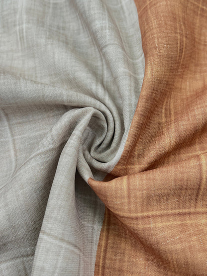Soraya | Maxi abito asimmetrico con color block a contrasto e stampa leopardata